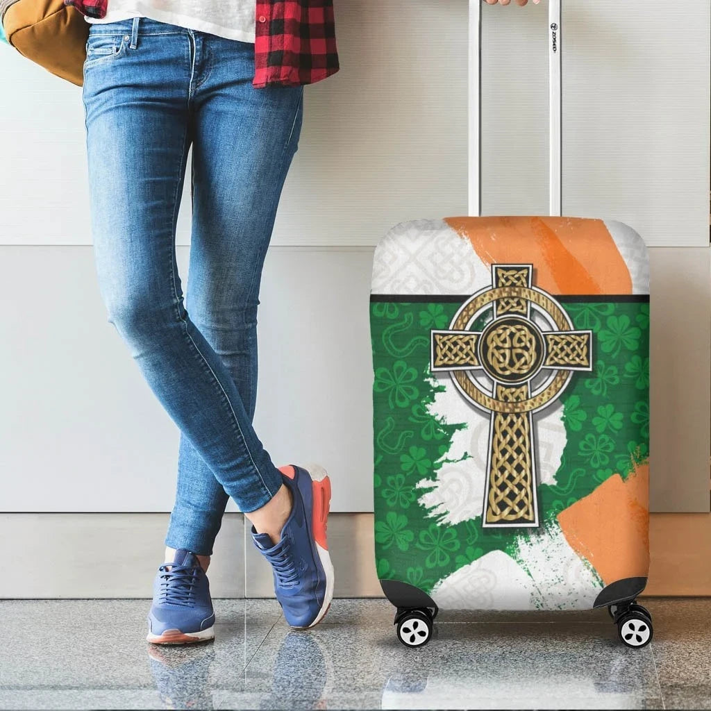 Ireland Rugby Luggage Covers Celtic Shamrock & Rugby Ball
