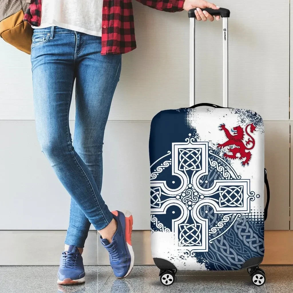 Scotland Luggage Covers Scottish Celtic Cross