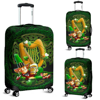 Irish Leprechaun St. Patrick's Day 2021 Luggage Cover Ireland's Trickster Fairies