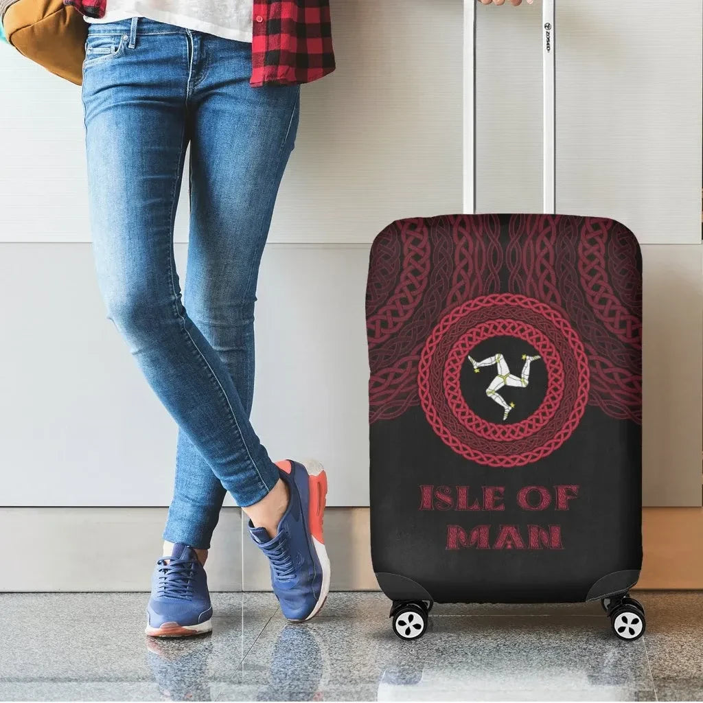 Isle of Man Celtic Luggage Cover Legend of Isle of Man