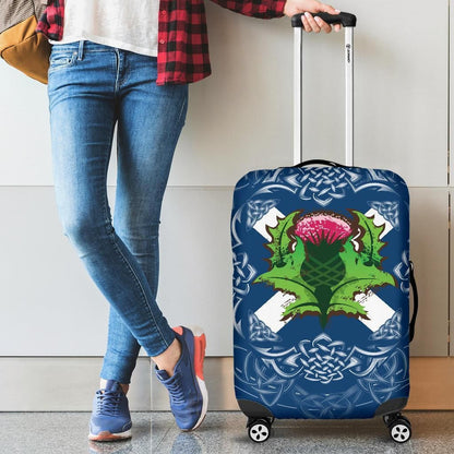 Celtic Luggage Covers Scotland Saltire Thistle