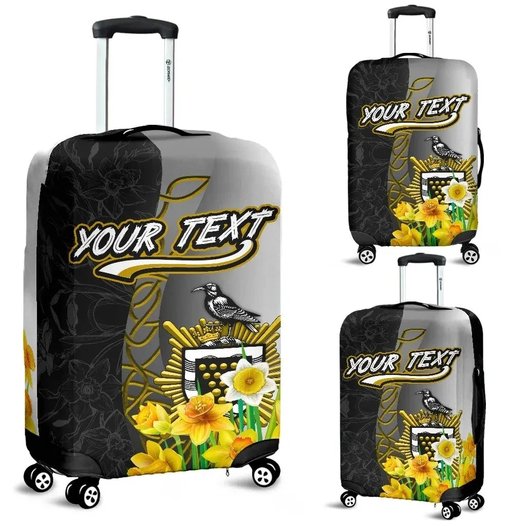 Cornwall Celtic Custom Personalised Luggage Covers Daffodil With Seal
