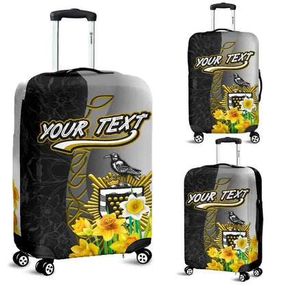 Cornwall Celtic Custom Personalised Luggage Covers Daffodil With Seal