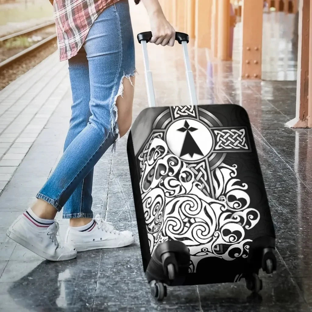 Brittany Celtic Luggage Covers Bretagne Stoat Ermine With Celtic Cross