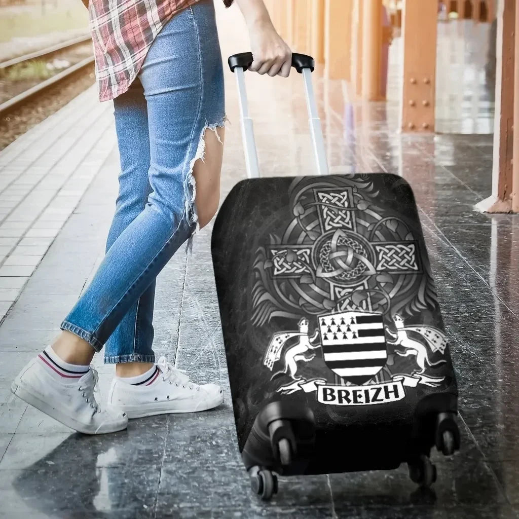 Celtic Luggage Covers Brittany Flag With Celtic Cross