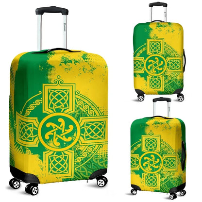 Isle of Man Celtic Luggage Covers Isle of Man Three Legs Symbol With Celtic Cross