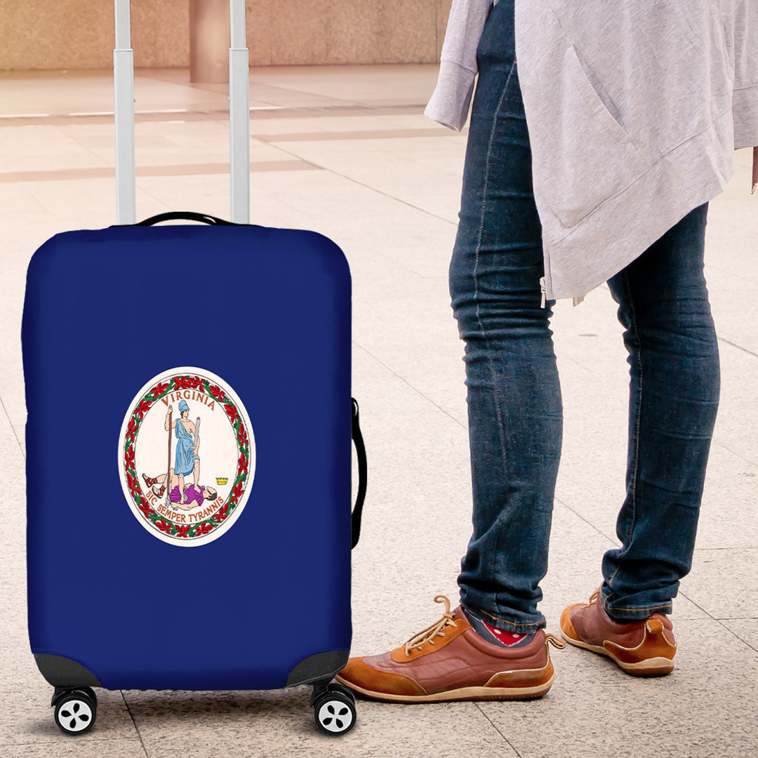 Luggage Cover Flag of Commonwealth Of Virginia Luggage Cover
