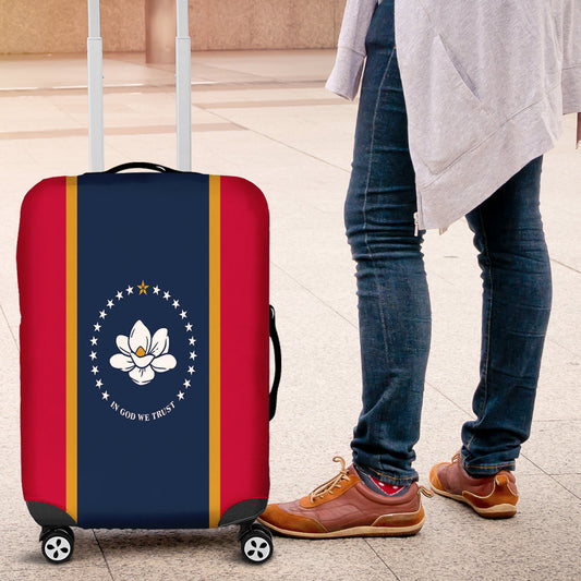 Luggage Cover Flag Of Mississippi Luggage Cover