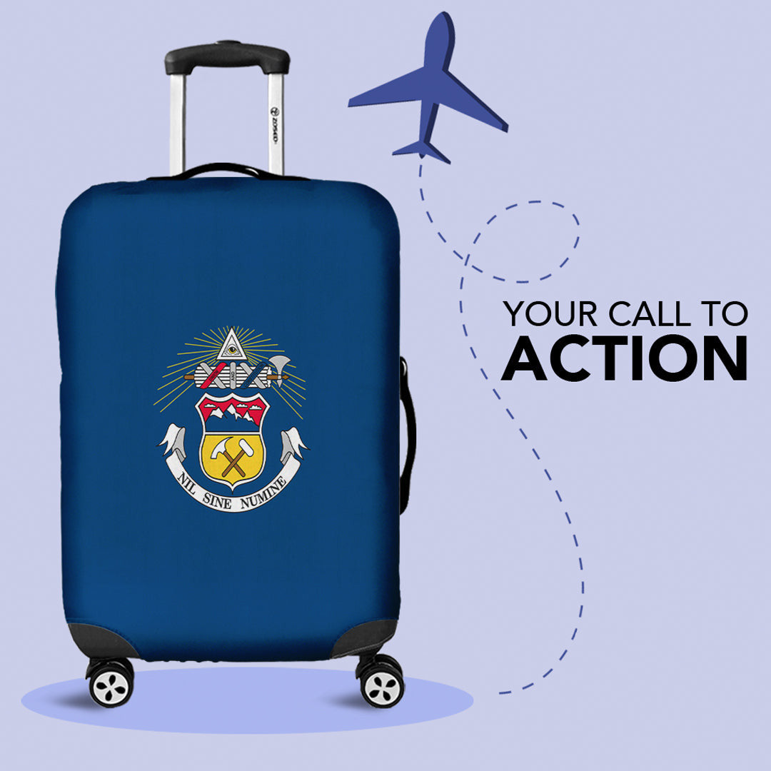 Luggage Cover Flag of Saba Luggage Cover