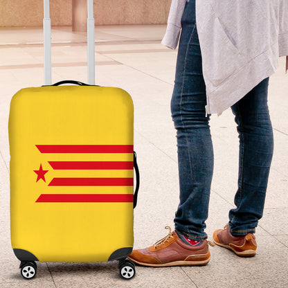 Luggage Cover Catalonia Flag Of Catalan Republic Estelada Roja Luggage Cover