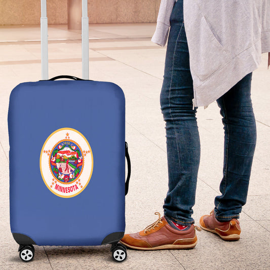 Luggage Cover Flag Of Minnesota Luggage Cover