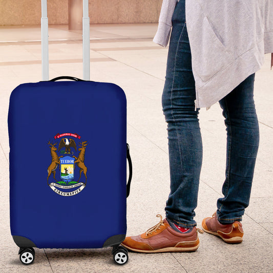 Luggage Cover Flag Of Michigan Luggage Cover