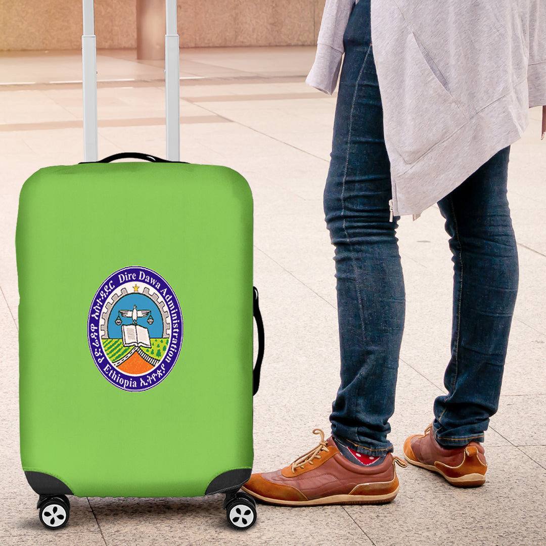 Luggage Cover Ethiopia Flag Of Dire Dawa Luggage Cover