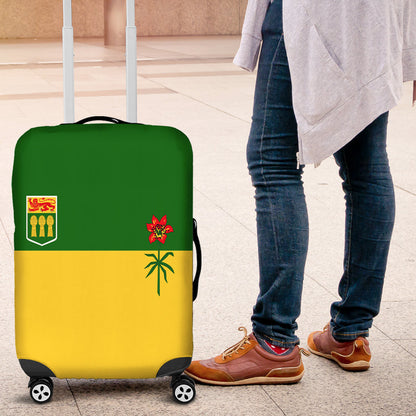 Luggage Cover Canada Flag Of Saskatchewan Luggage Cover