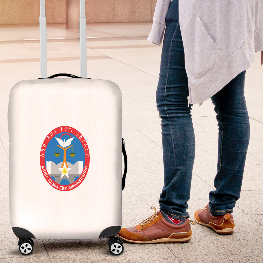 Luggage Cover Ethiopia Flag Of Addis Ababa Luggage Cover