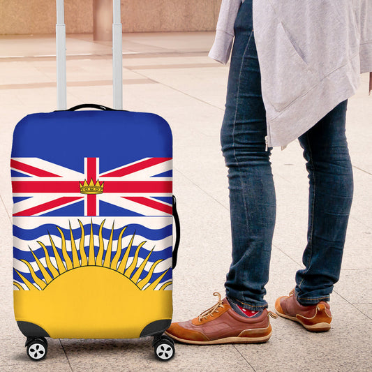 Luggage Cover Canada Flag Of British Columbia Luggage Cover