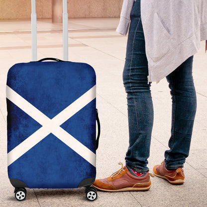 Luggage Cover Flag of Scotland Flag Grunge Style Luggage Cover
