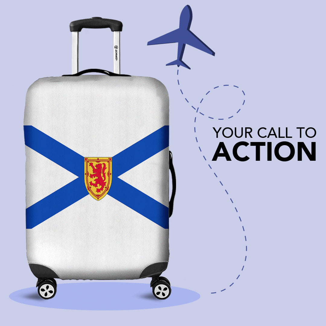 Luggage Cover Flag of Civil Ensign Of Luxembourg Luggage Cover