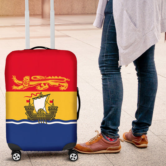 Luggage Cover Canada Flag Of New Brunswick Luggage Cover