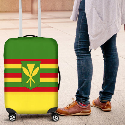 Luggage Cover Flag of Hawaii Kanaka Maoli Luggage Cover