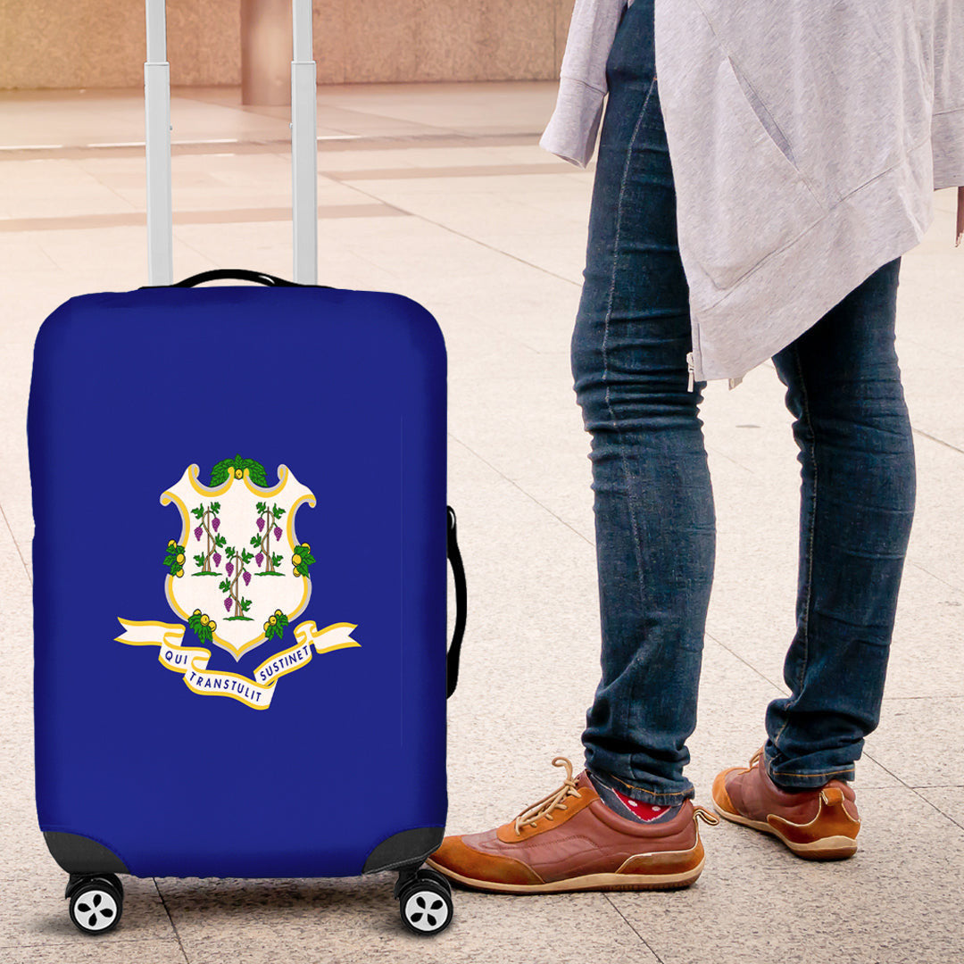 Luggage Cover Flag of Connecticut Luggage Cover