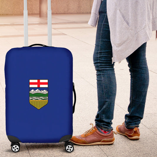 Luggage Cover Canada Flag Of Alberta Luggage Cover
