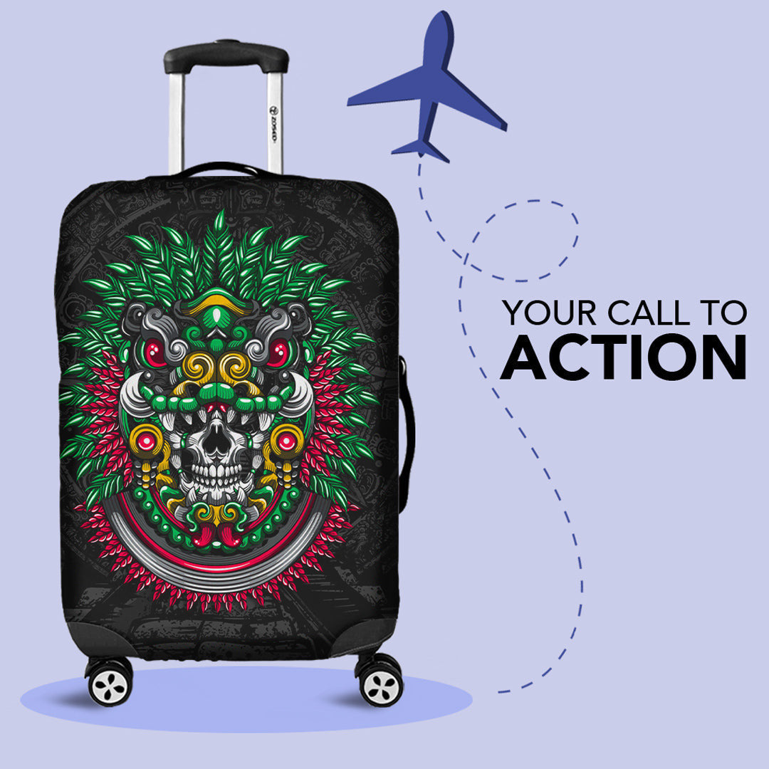 Luggage Covers Quetzalcoatl Aztec Mexico Luggage Covers