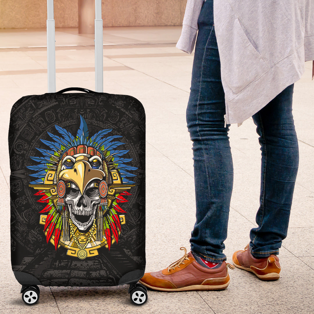 Luggage Covers Aztec Eagle Skull Mask Luggage Covers