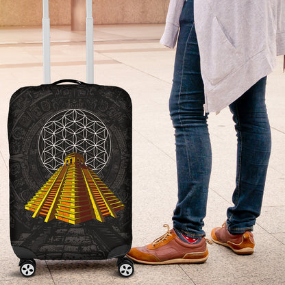 Luggage Covers Aztec Pyramid Luggage Covers