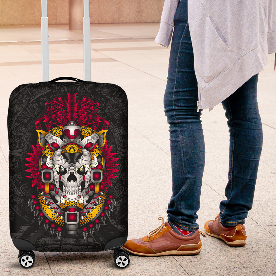 Luggage Covers Mexico Jaguar Warrior Aztec Mexican Luggage Covers