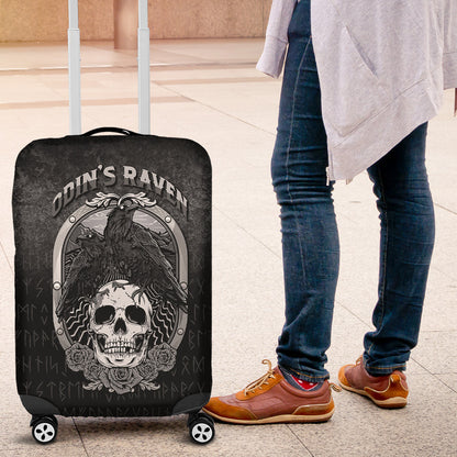 Luggage Covers Odins Raven Norse Mythology Ravens Midgard Birds Crow Luggage Covers