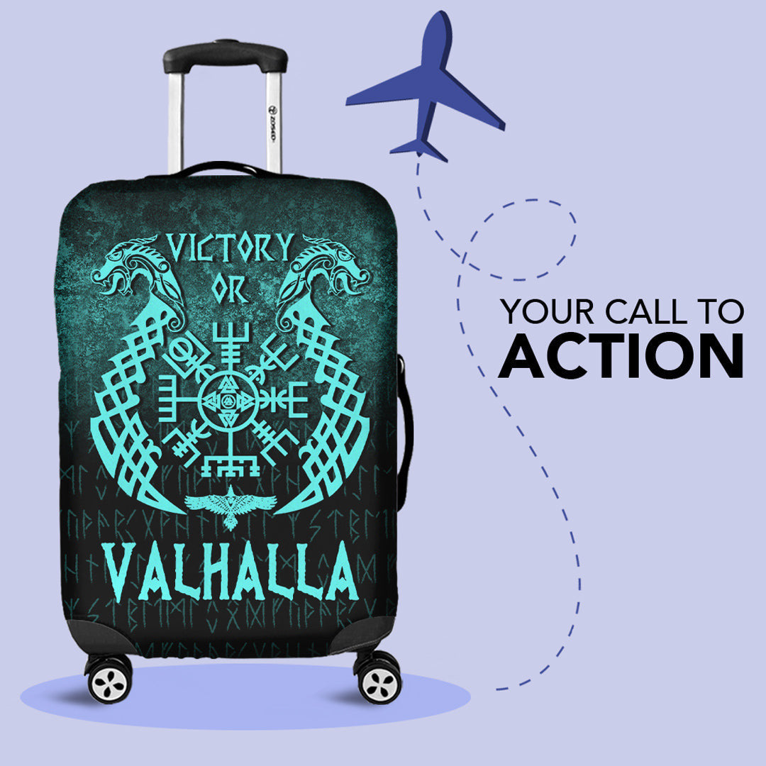 Luggage Covers Victory or Valhalla Cyan Version Luggage Covers