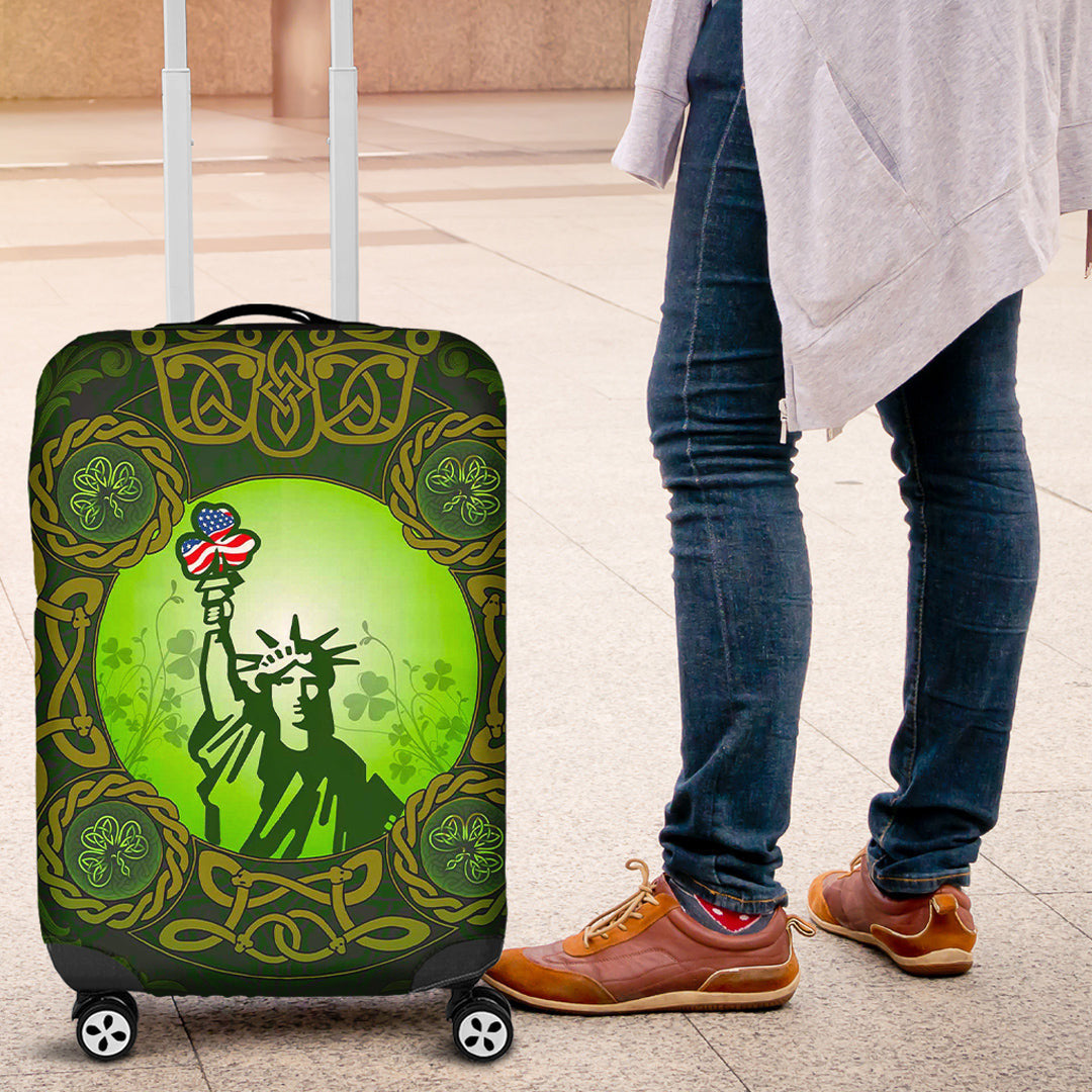 Luggage Covers Patrick Day Liberties Irish and USA Celtic Style Luggage Covers