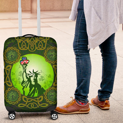 Luggage Covers Patrick Day Liberties Irish and USA Celtic Style Luggage Covers