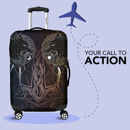 Luggage Covers Skoll and Hati Fix Mjolnir Style Luggage Covers