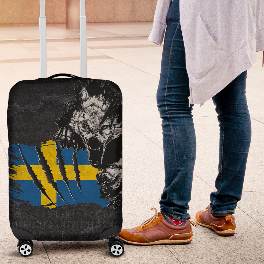 Luggage Covers Sweden Wolf Raven Luggage Covers