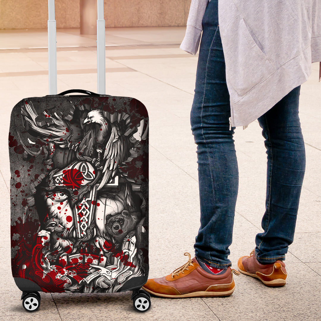 Luggage Covers Viking Odin Wolf Bear Raven Blood Luggage Covers