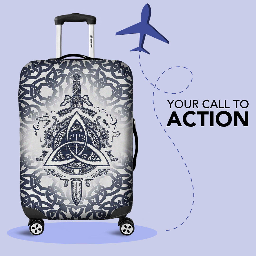 Luggage Covers Sword Celtic Tattoo Luggage Covers