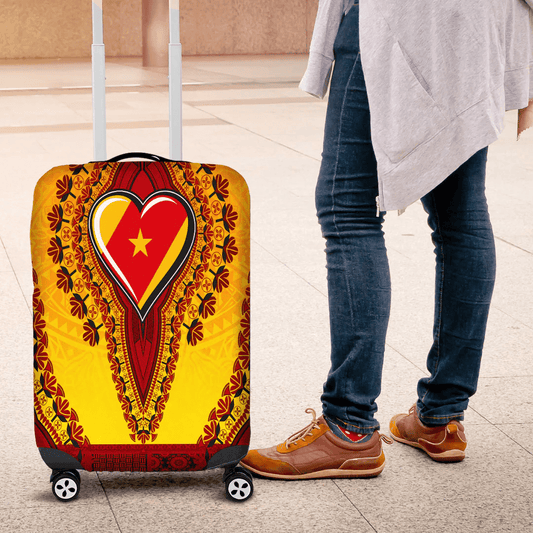 Africazone Africa Luggage Cover Botswana Luggage Cover Vintage African Dashiki