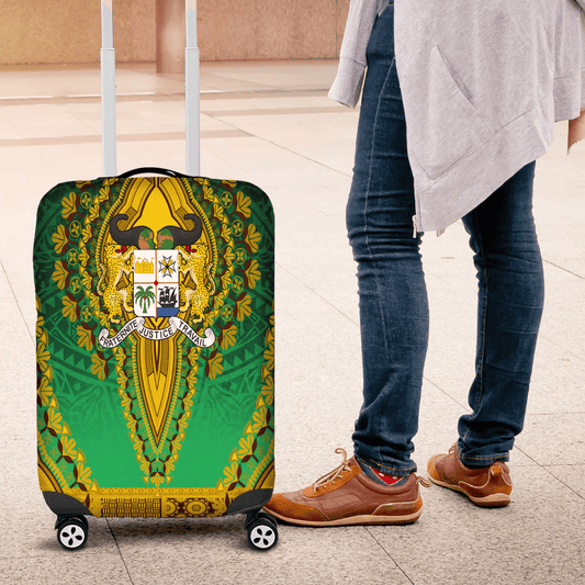 Africazone Africa Luggage Cover Amhara Red Version Ethiopia National Regional State Luggage Cover Vintage African Dashiki