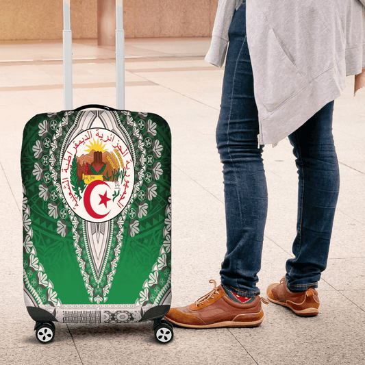 Africazone Africa Luggage Cover Afar White Version Ethiopia National Regional State Luggage Cover Vintage African Dashiki