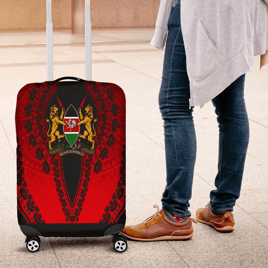 Africazone Africa Luggage Cover Tanzania Luggage Cover Vintage African Dashiki