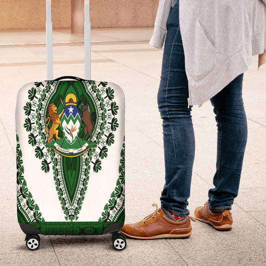 Africazone Africa Luggage Cover Nairobi the Capital City Region of Kenya Luggage Cover Vintage African Dashiki