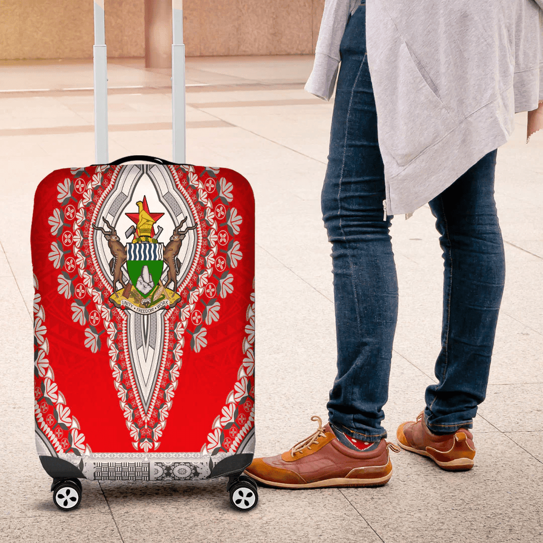 Africazone Africa Luggage Cover Sudan Luggage Cover Vintage African Dashiki
