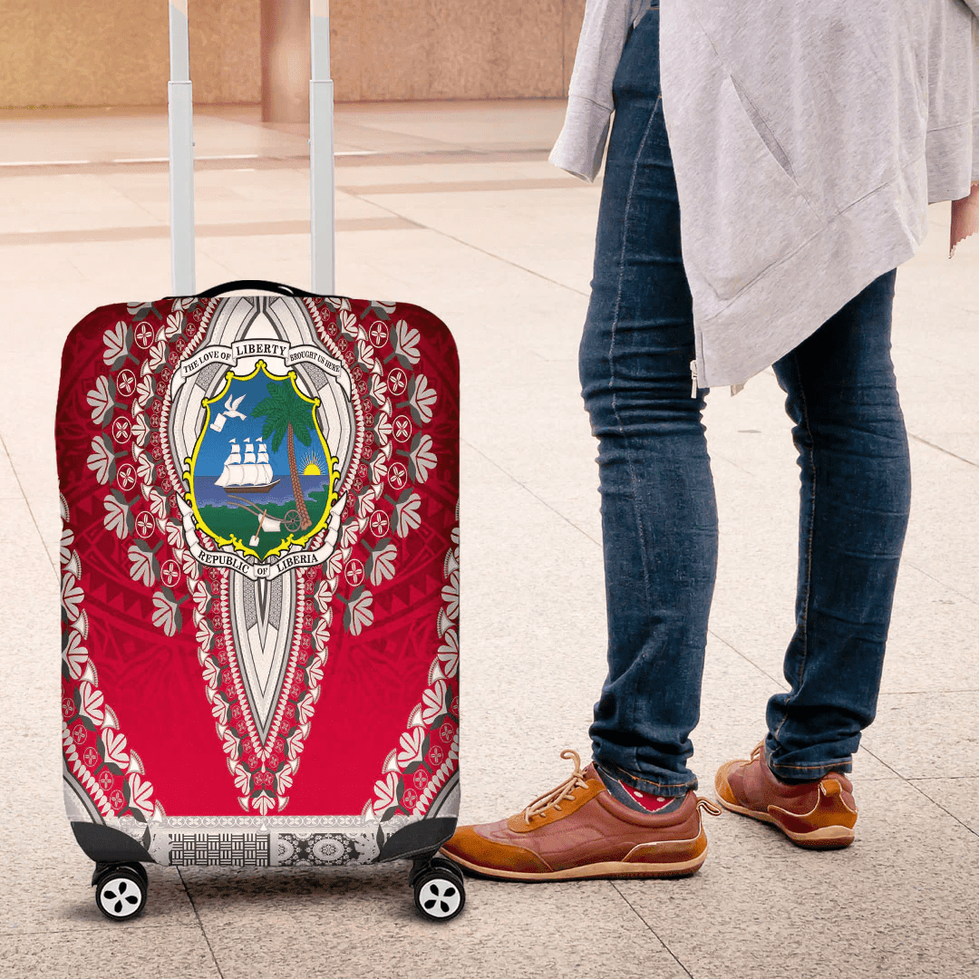 Africazone Africa Luggage Cover Republic Of The Congo Luggage Cover Vintage African Dashiki