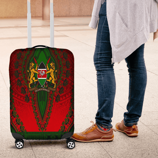 Africazone Africa Luggage Cover Kenya Luggage Cover Vintage African Dashiki