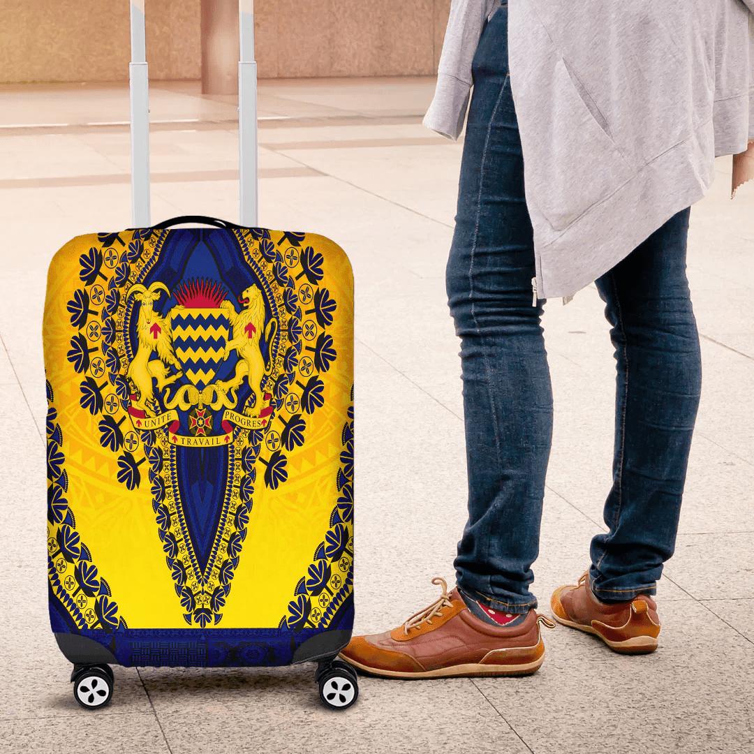 Africazone Africa Luggage Cover Northern Cape Region of South Africa Luggage Cover Vintage African Dashiki