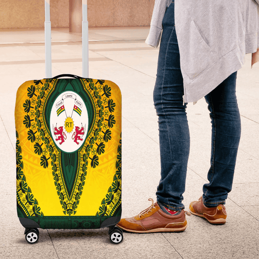 Africazone Africa Luggage Cover Nigeria Luggage Cover Vintage African Dashiki