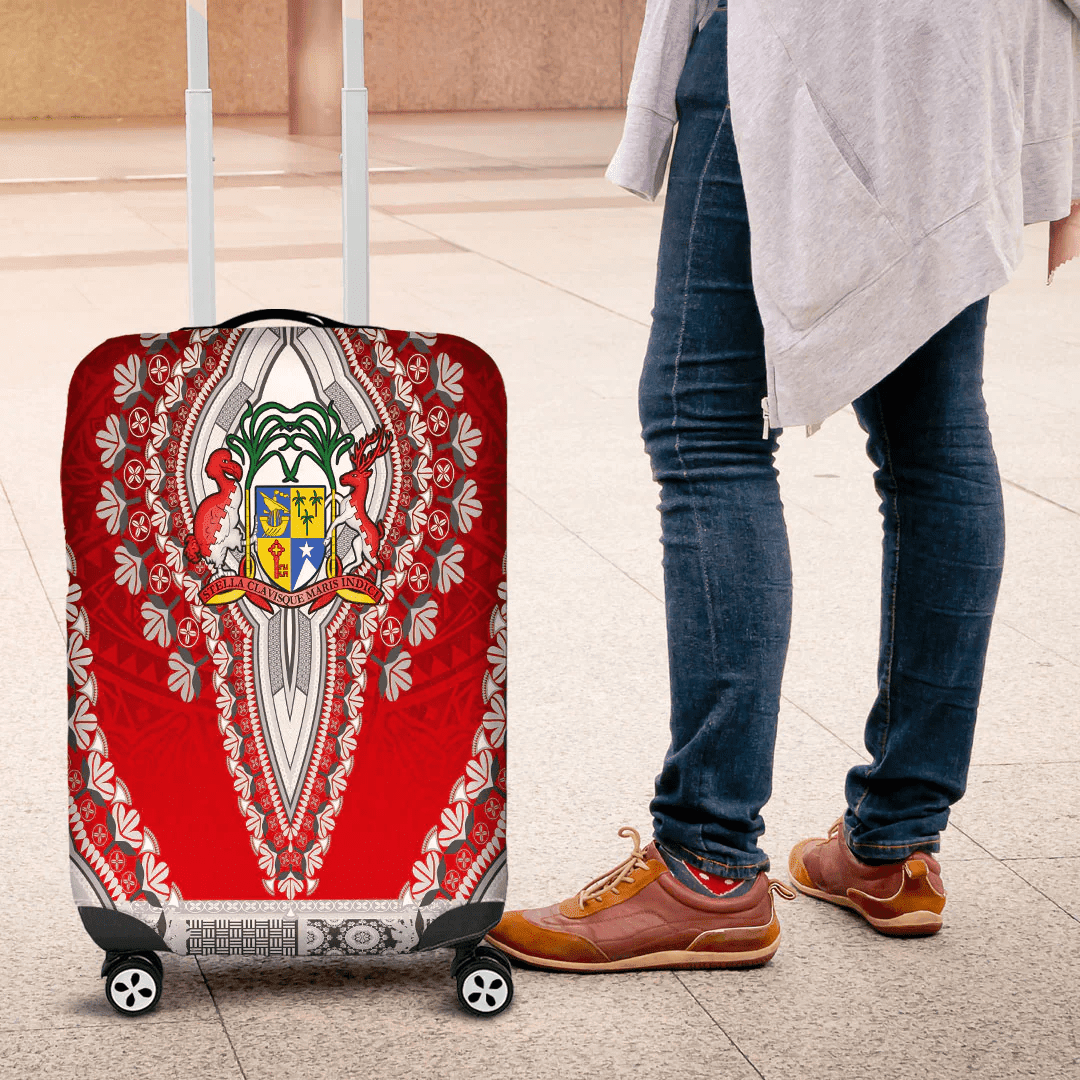 Africazone Africa Luggage Cover Ethiopia Yellow Version Luggage Cover Vintage African Dashiki