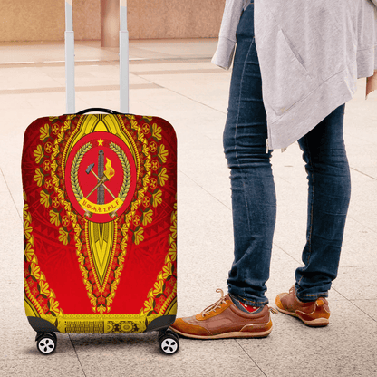 Africa Luggage Cover Tigray Red Version Ethiopia National Regional States Luggage Cover Vintage African Dashiki